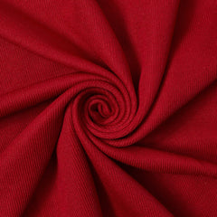 English Rose—Ruby Red—DIY Apparel—French Rib Knit Material—58/60 Inches Wide—Sold by The Yard