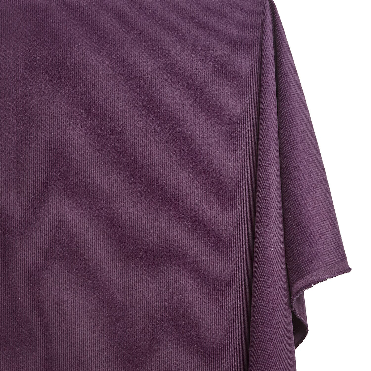 Eggplant 100 Percent Cotton Corduroy Fabric 0.75 mm Thick 59–60 Inch