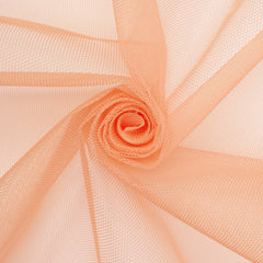 Peach Polyester Petticoat Hard Net Crinoline/58–60 Inch Wide Fabric/Sold By The Yard-180 GSM