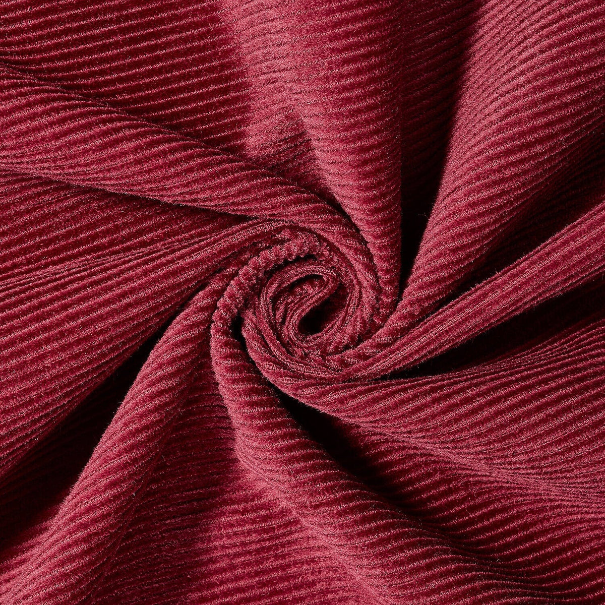 Burgundy cotton corduroy fabric—fabric sold by BeautifulWindowsElgin.com