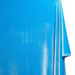 Agave Turquoise—Stretch Velvet Fabric—90% Polyester, 10% Spandex— Width 60/61 Inches Wide—Sold by the Yard