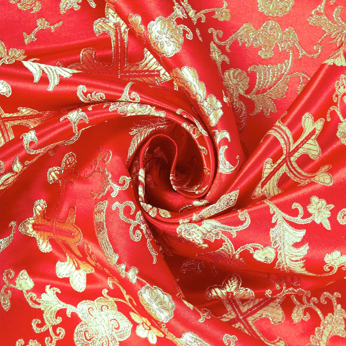 Red Gold Apostle Brocade – 58" Wide – Sold by the Yard
