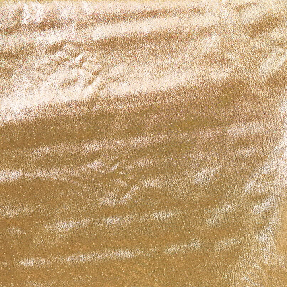 High embossed soft gold tissue lame fabric