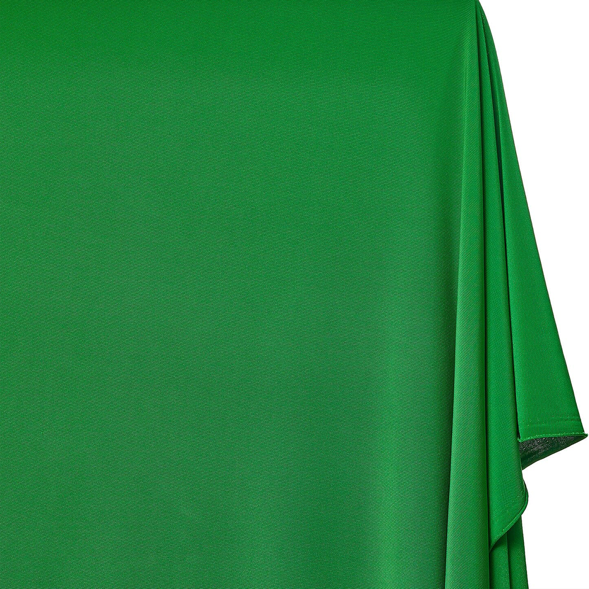Vibrant Sewing Fabric—Kelly Green Color —100% Stretch Polyester Knit Jersey—Available by the yard—Nationwide Shipping