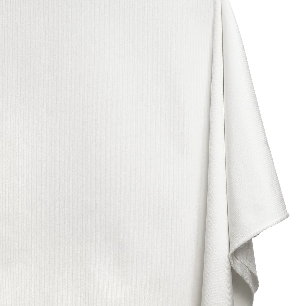 White cotton corduroy fabric by the yard—fabric sold by BeautifulWindowsElgin.com