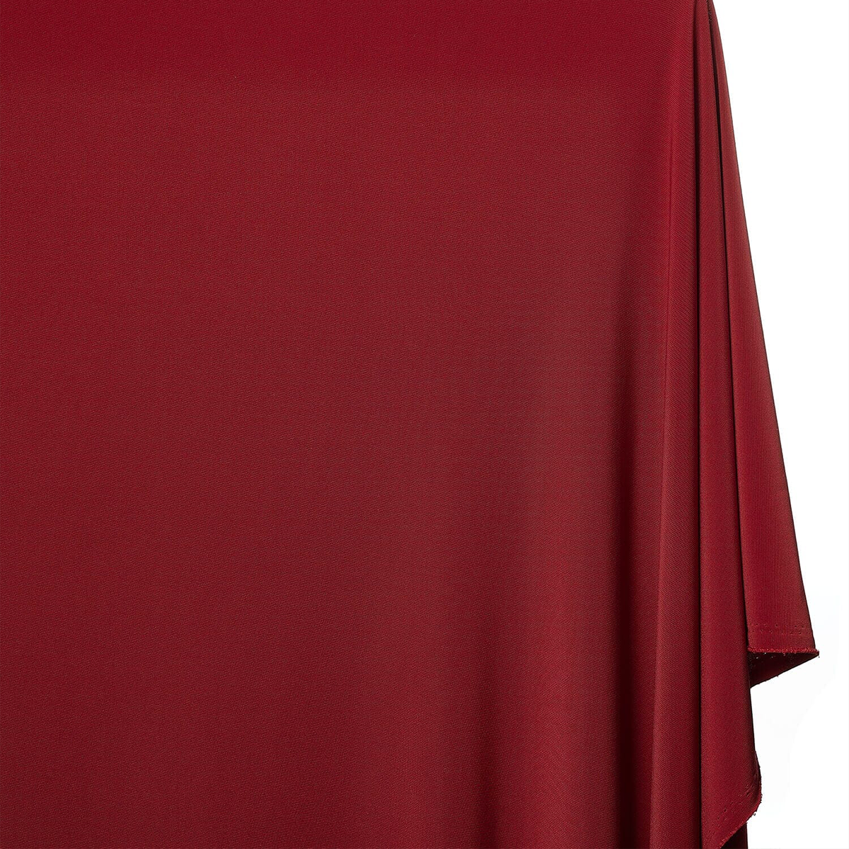 Wine Burgundy-Toned Color—Durable—Knit Cotton Jersey Material—Width 58" Wide—100% Polyester—Sold by The Yard