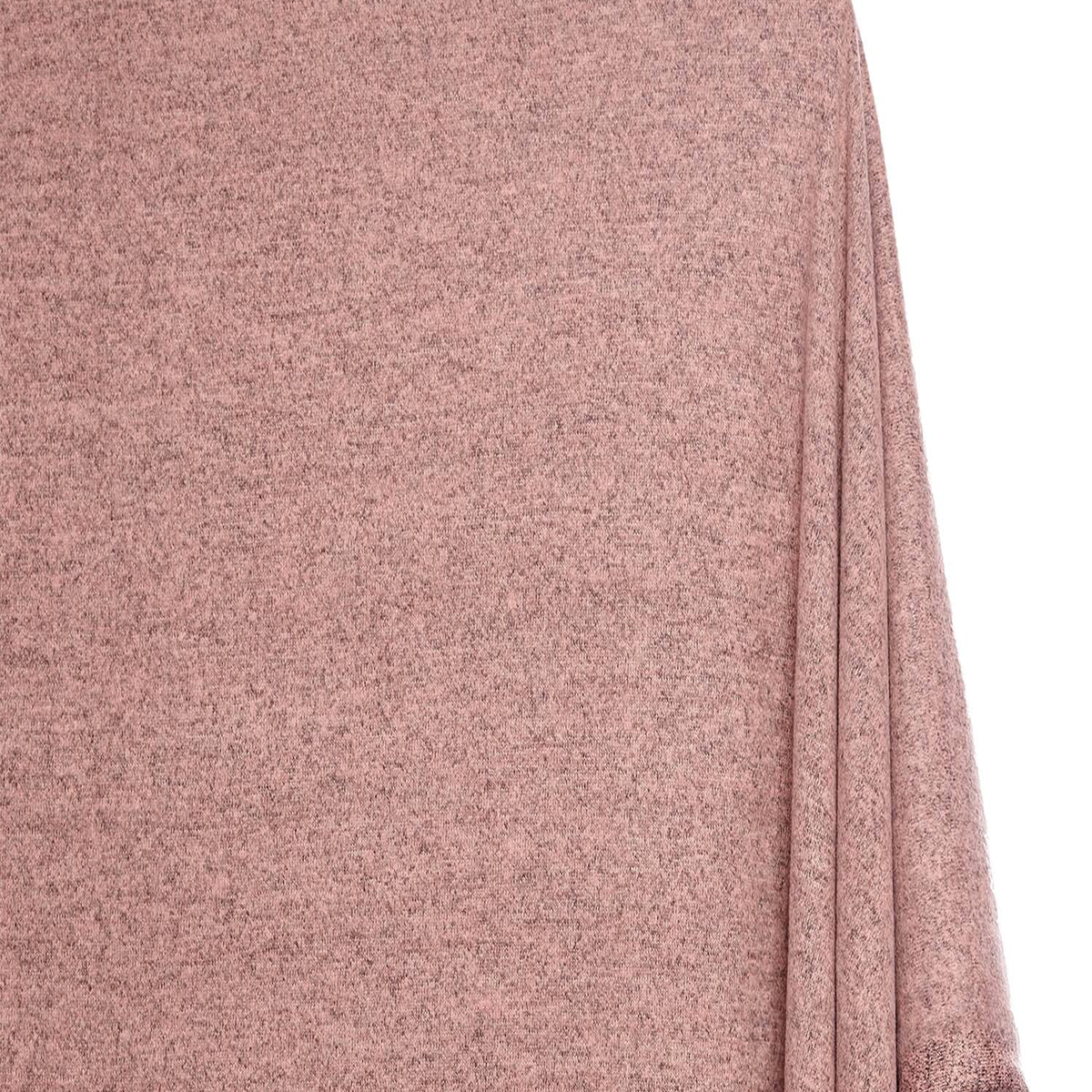 Hacci Material—Two-Tone Sweater Knit—Magma Blush Pink—Width 58/60 Inches Wide—Multi Color Green Hue—Sold By The Yard—Width 60/61 Inches—Available for Nationwide Shipping