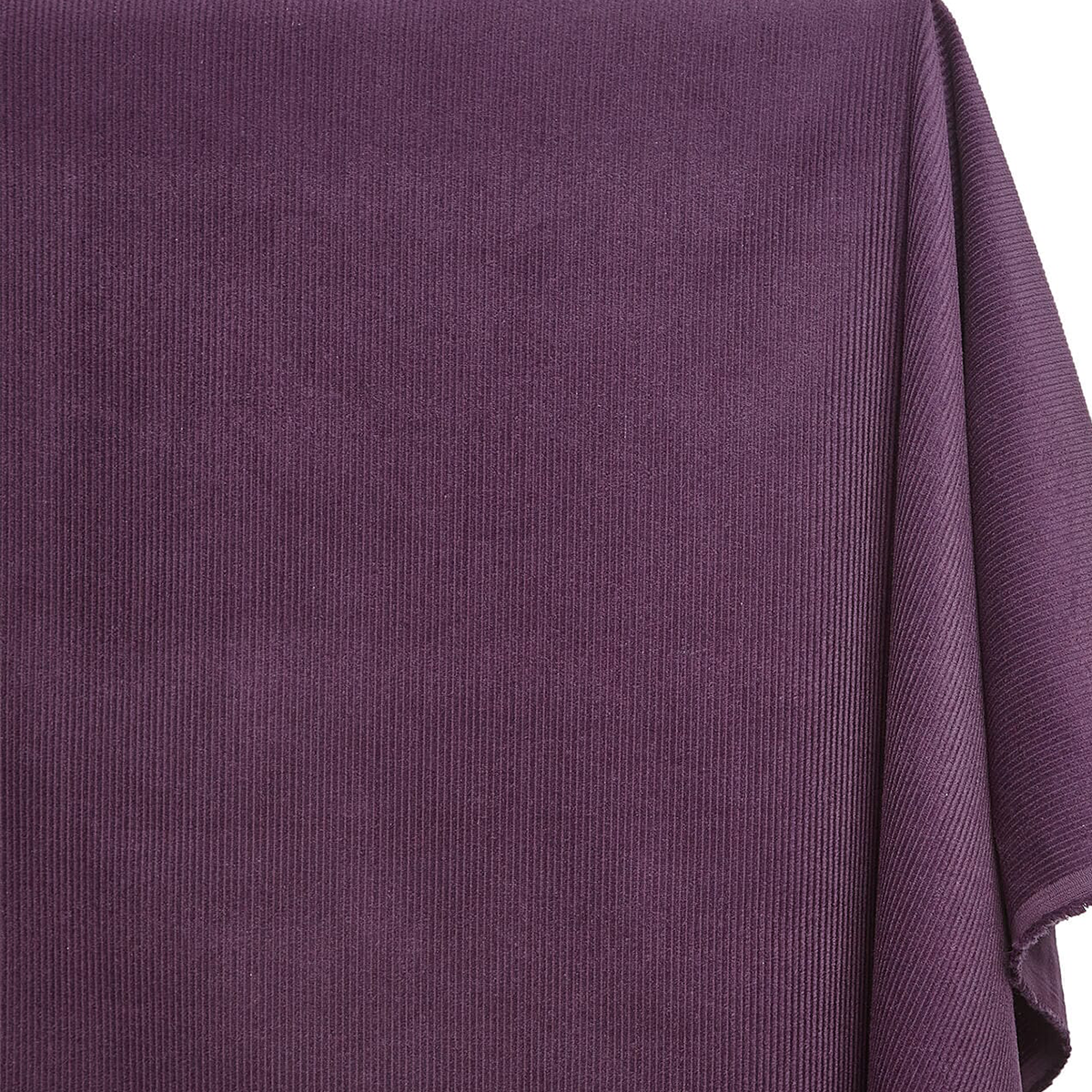 Eggplant 100 Percent Cotton Corduroy Fabric 0.75 mm Thick 59–60 Inch