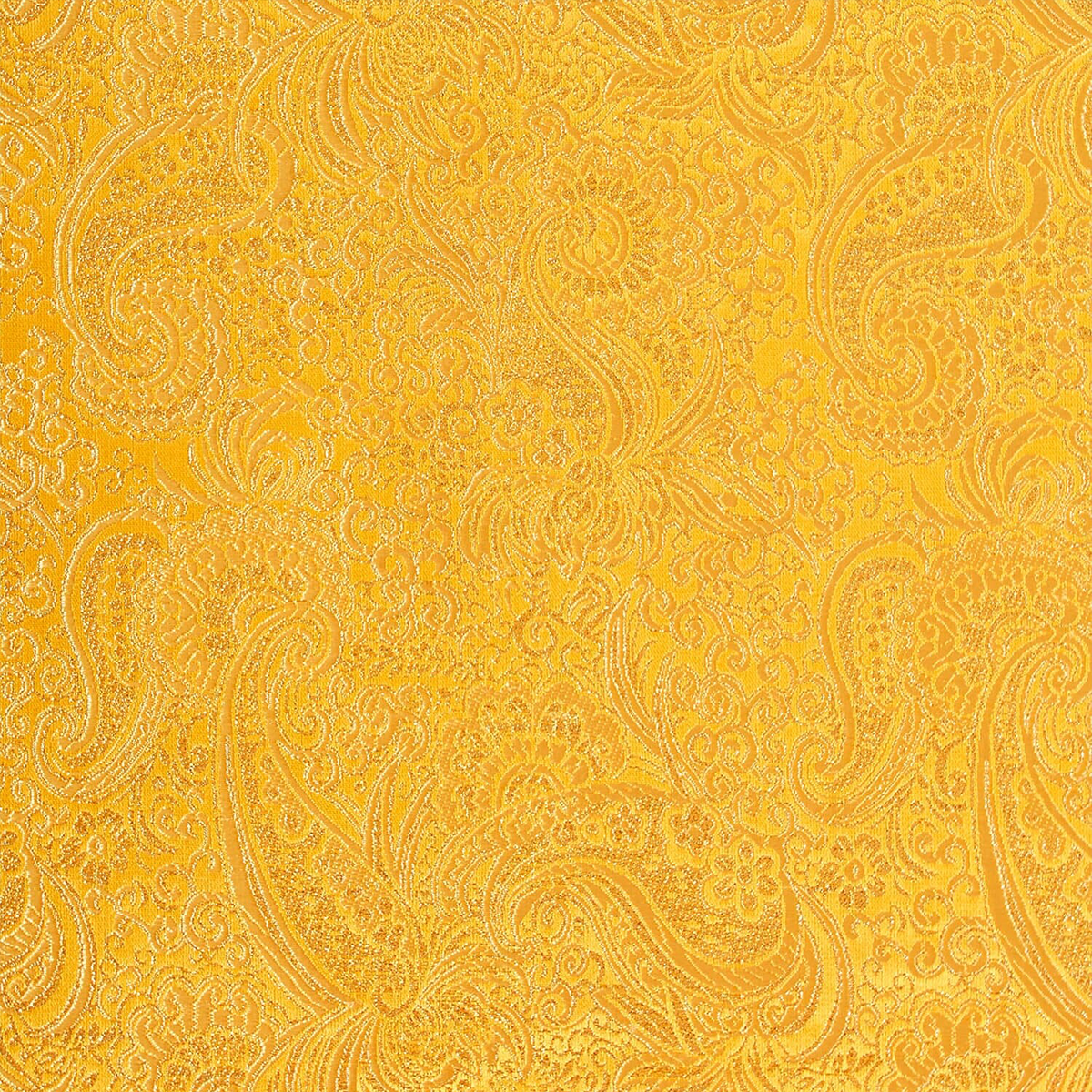 GOLD & GOLD PAISLEY BROCADE FABRIC