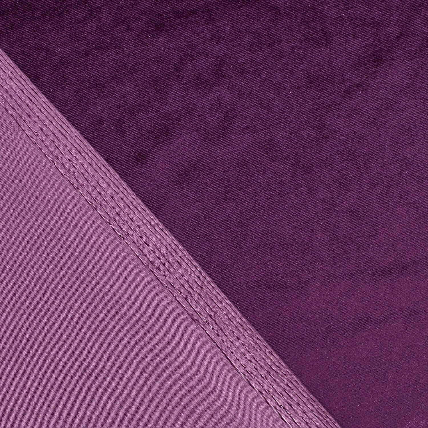 Matte Plum—Stretch Velvet Fabric—90% Polyester, 10% Spandex— 60/61 Inches—20% Vertical