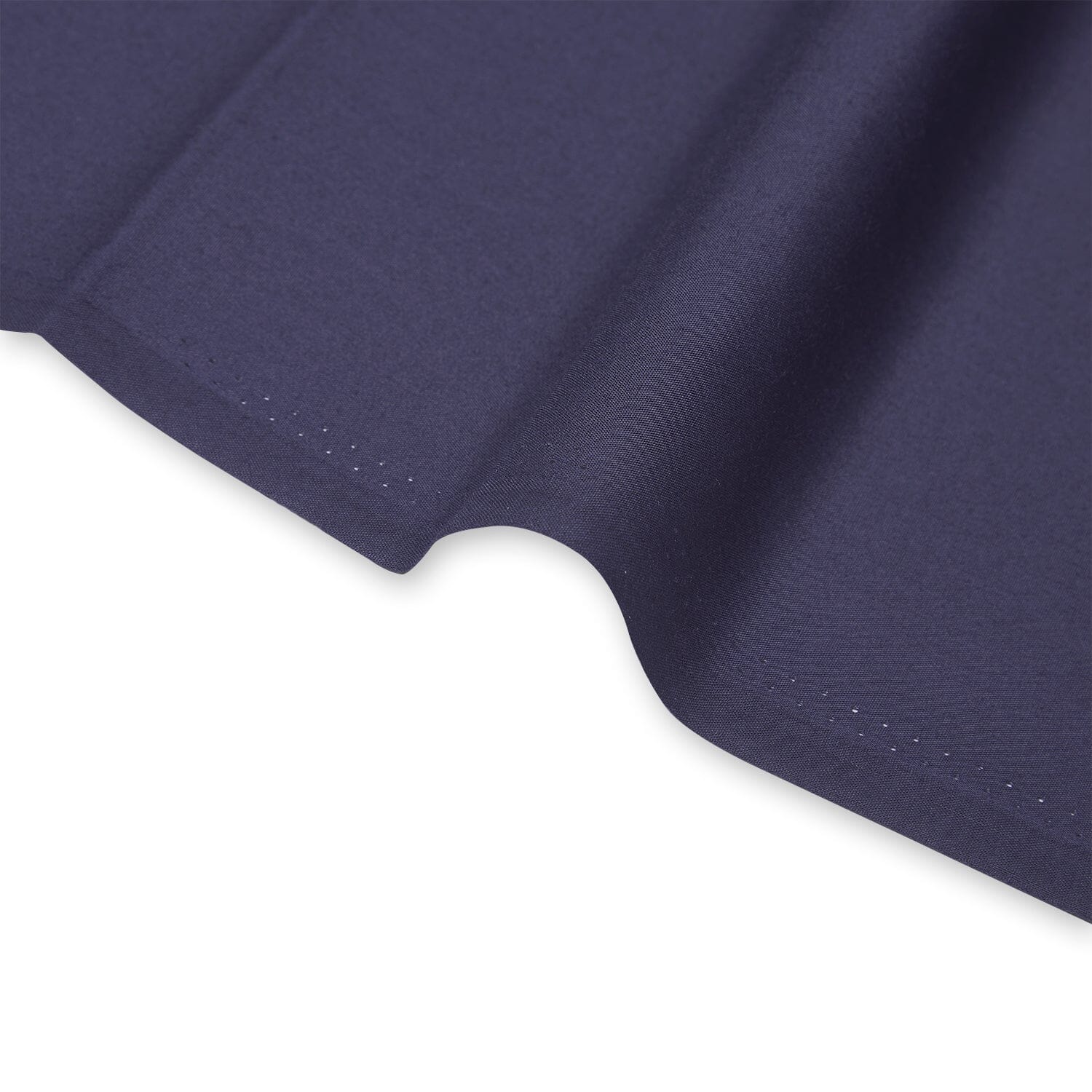 Plain-Woven—50%Polyester 50%Cotton Broad-Cloth Fabric—Navy Blue Color—60/61 Inches Wide—Sold by the Yard—Available for Nationwide Shipping