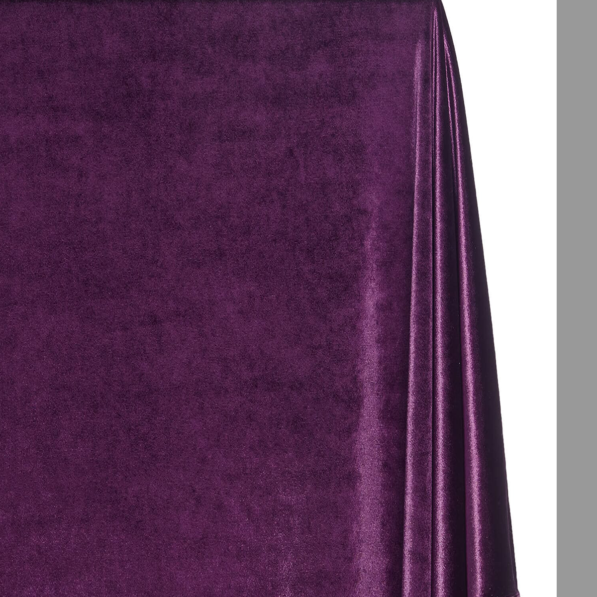 Matte Plum—Stretch Velvet Fabric—90% Polyester, 10% Spandex— 60/61 Inches—20% Vertical