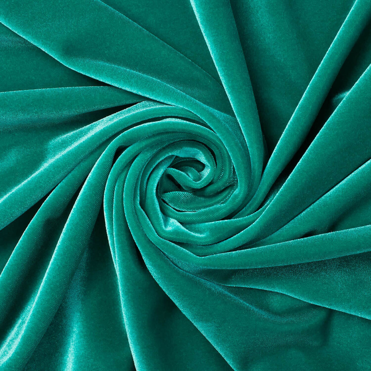 Spring Green—Stretch Velvet Fabric—90% Polyester, 10% Spandex— 60/61 Inches—20% Vertical