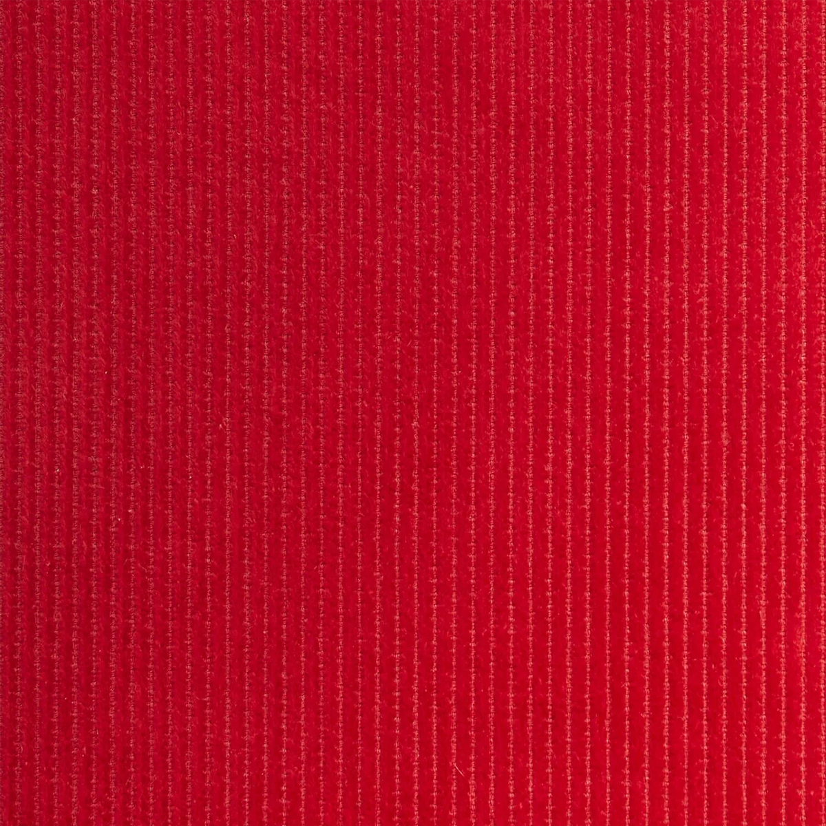 Scarlet red cotton corduroy fabric—fabric sold by BeautifulWindowsElgin.com