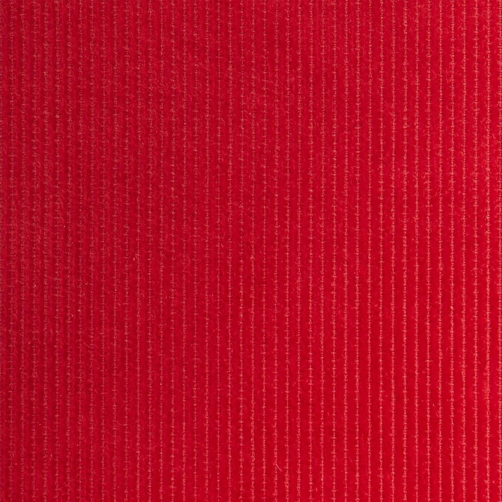 Scarlet red cotton corduroy fabric—fabric sold by BeautifulWindowsElgin.com