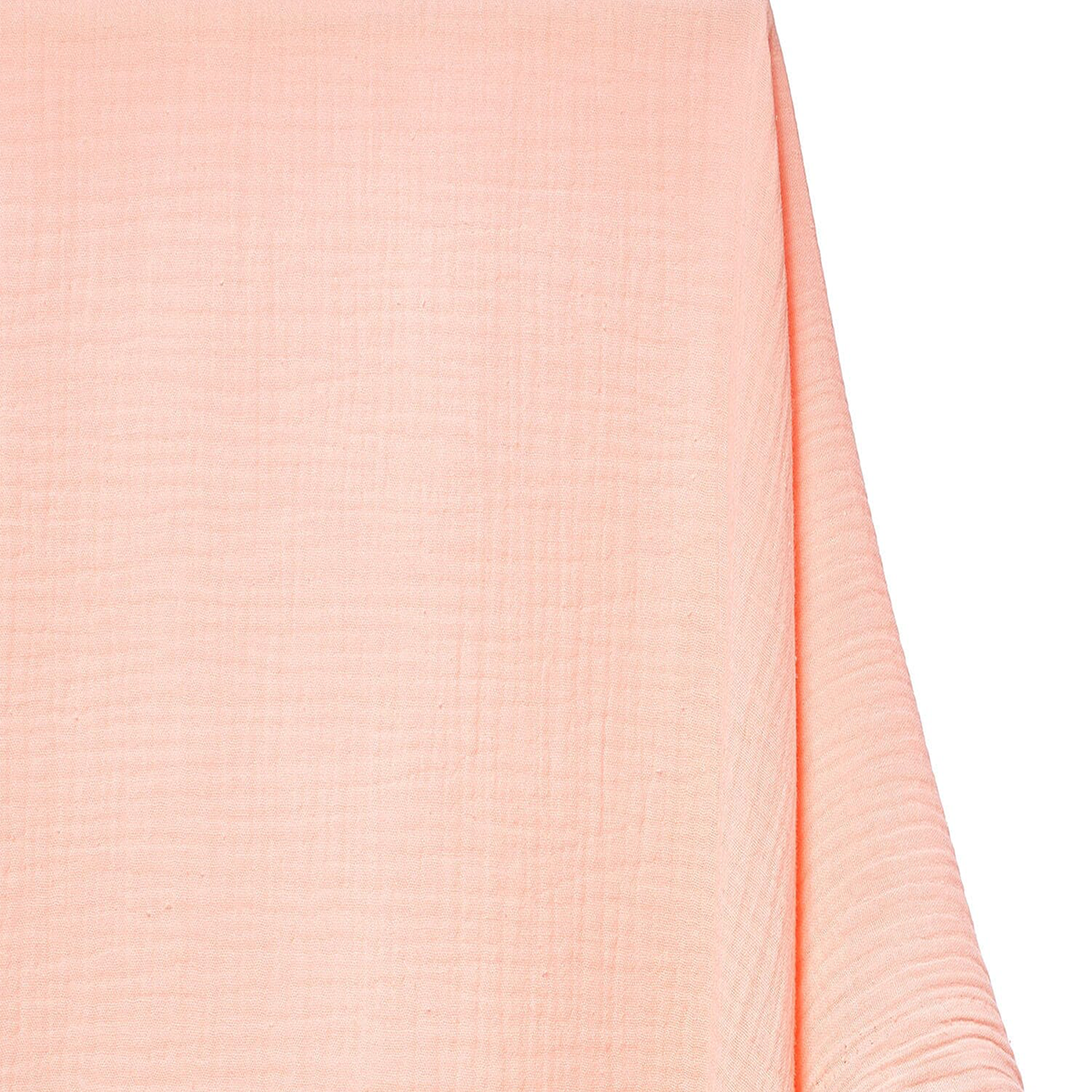 Premium, USA Textiles—Double Cotton Gauze—Peach Color—100% Polyester—52" Wide—Available by the Yard—Nationwide Shipping