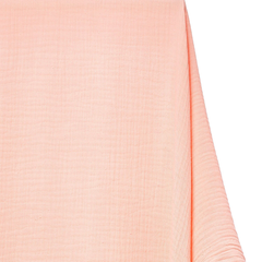 Premium, USA Textiles—Double Cotton Gauze—Peach Color—100% Polyester—52" Wide—Available by the Yard—Nationwide Shipping