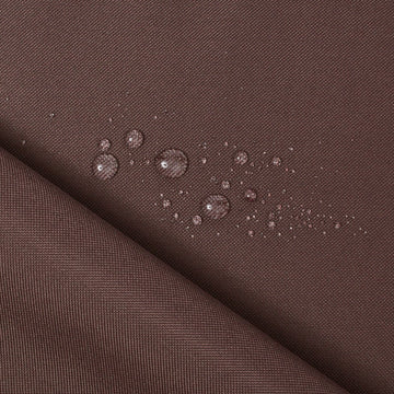 Cheviot—Coffee—Waterproof Fabric—100% Polyester- 100% Polyvinyl Backing—60/61 Inches Wide