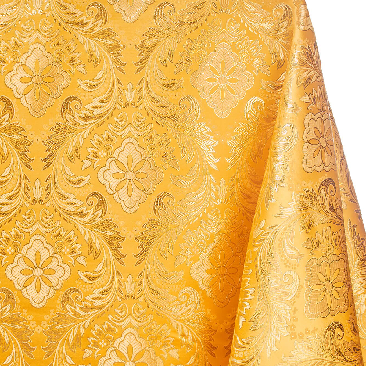 Spiritual Richness—Gold & Gold —Floral Metallic Brocade—58"Inche Wide—Multi-Purpose —Availableby the Yard— Nationwide Shipping