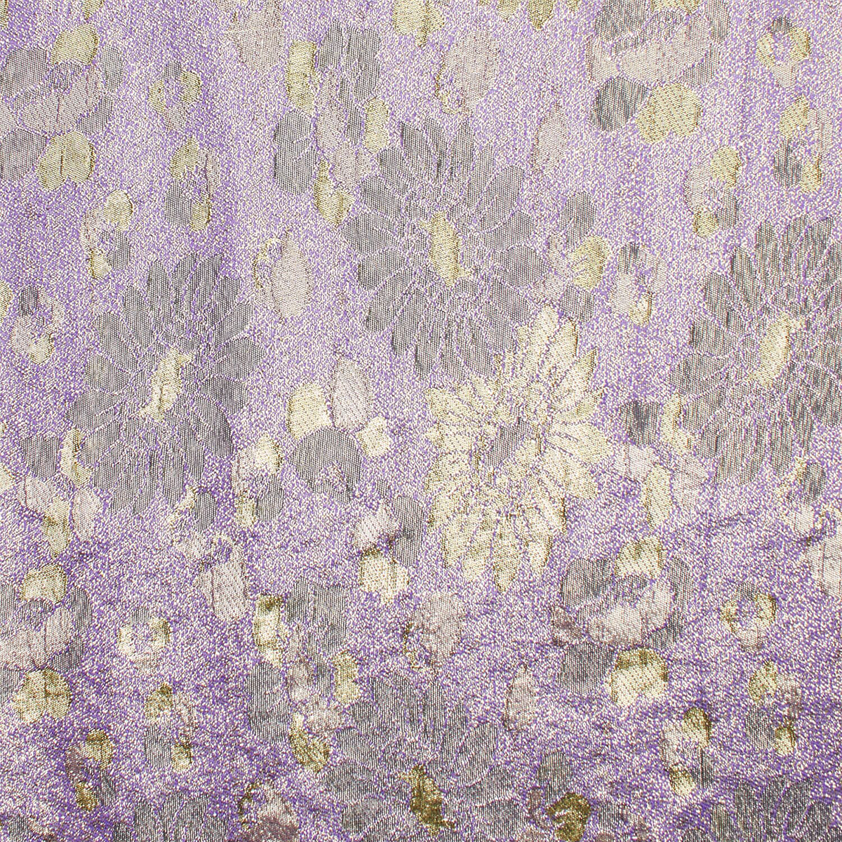 Daisy Lilac Metallic Floral—Dressmaking Fabric—Premium Quality—59/60" Inches Wide—Available by the Yard—Nationwide Shipping