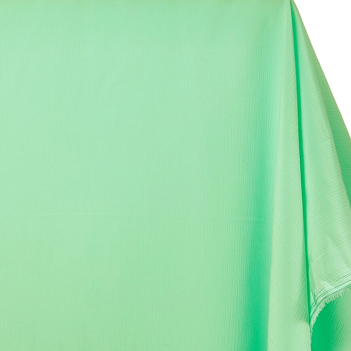 Belcourt Decorator—Crinkle Material—Pearl Mint Green—100% Polyester—Width (58/59 Inches)—Available by the Yard