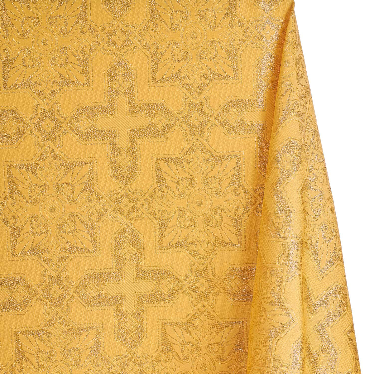 Metallic Brocade Fabric—Gold Color—58" 100% Polyester Fabric