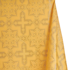 Metallic Brocade Fabric—Gold Color—58" 100% Polyester Fabric