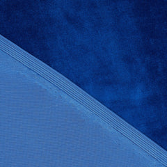 Royal Blue Crushed Velvet Fabric by the Yard | Poly Cotton Blend