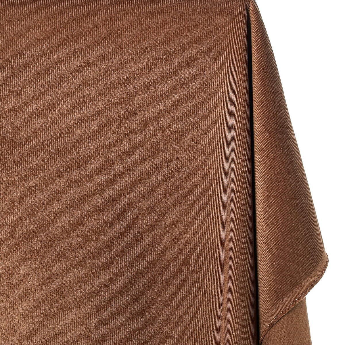 Brown fabric with a textured pattern on a white background