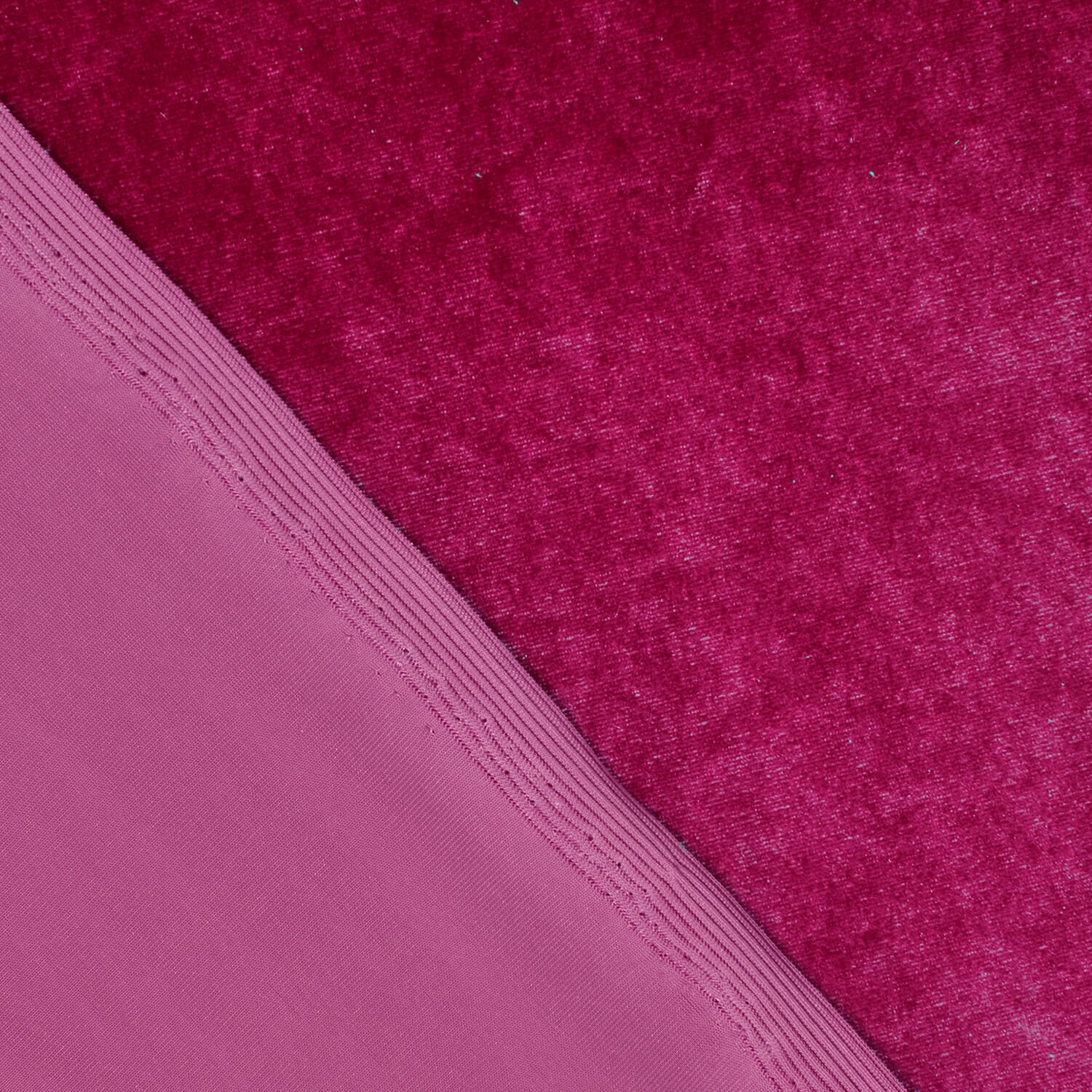 Rich Magenta—Stretch Velvet Fabric—90% Polyester, 10% Spandex— 60/61 Inches—20% Vertical —Sold by The Yard