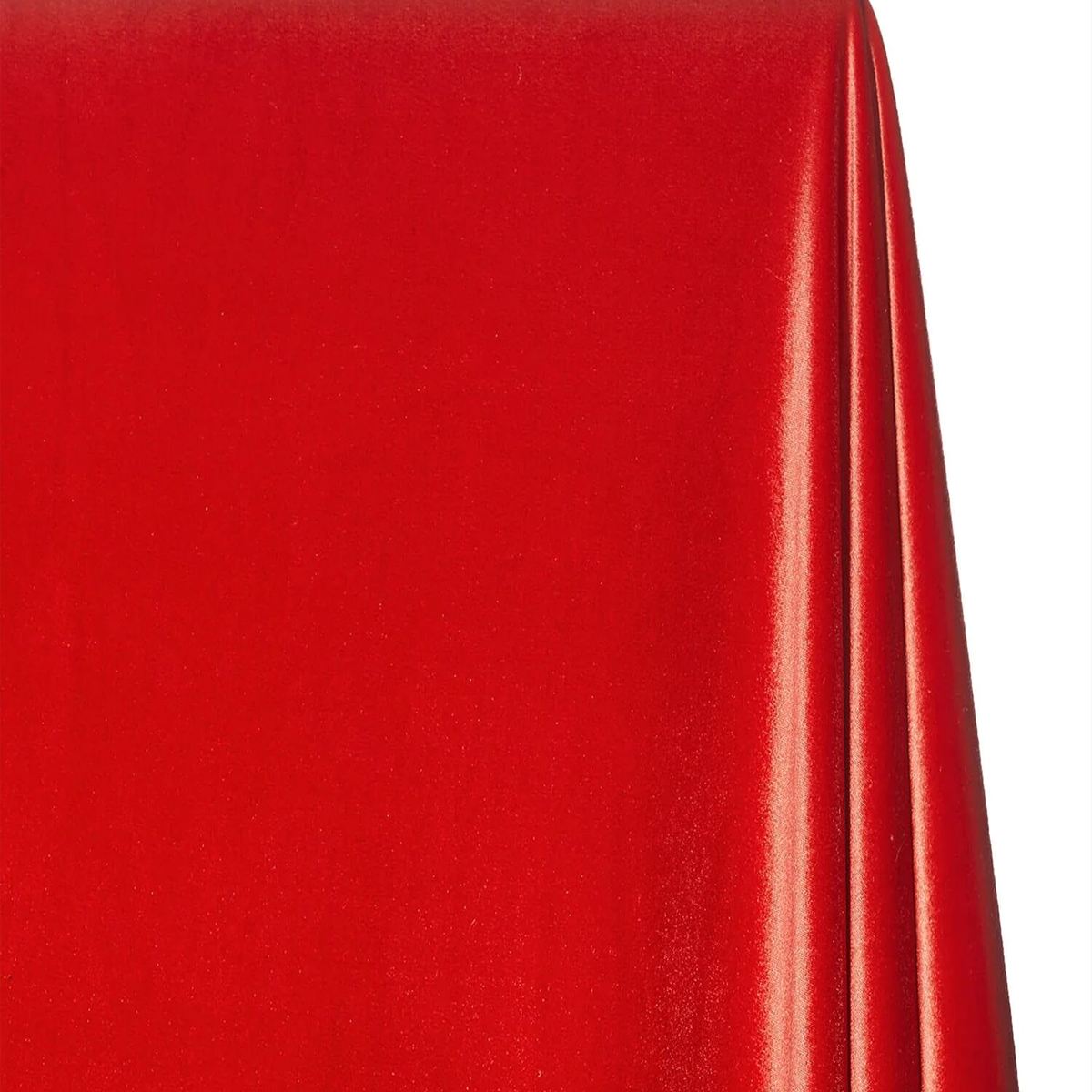 Shiny red spandex velvet fabric for dresses and costumes| Sold by Beautiful Windows Elgin