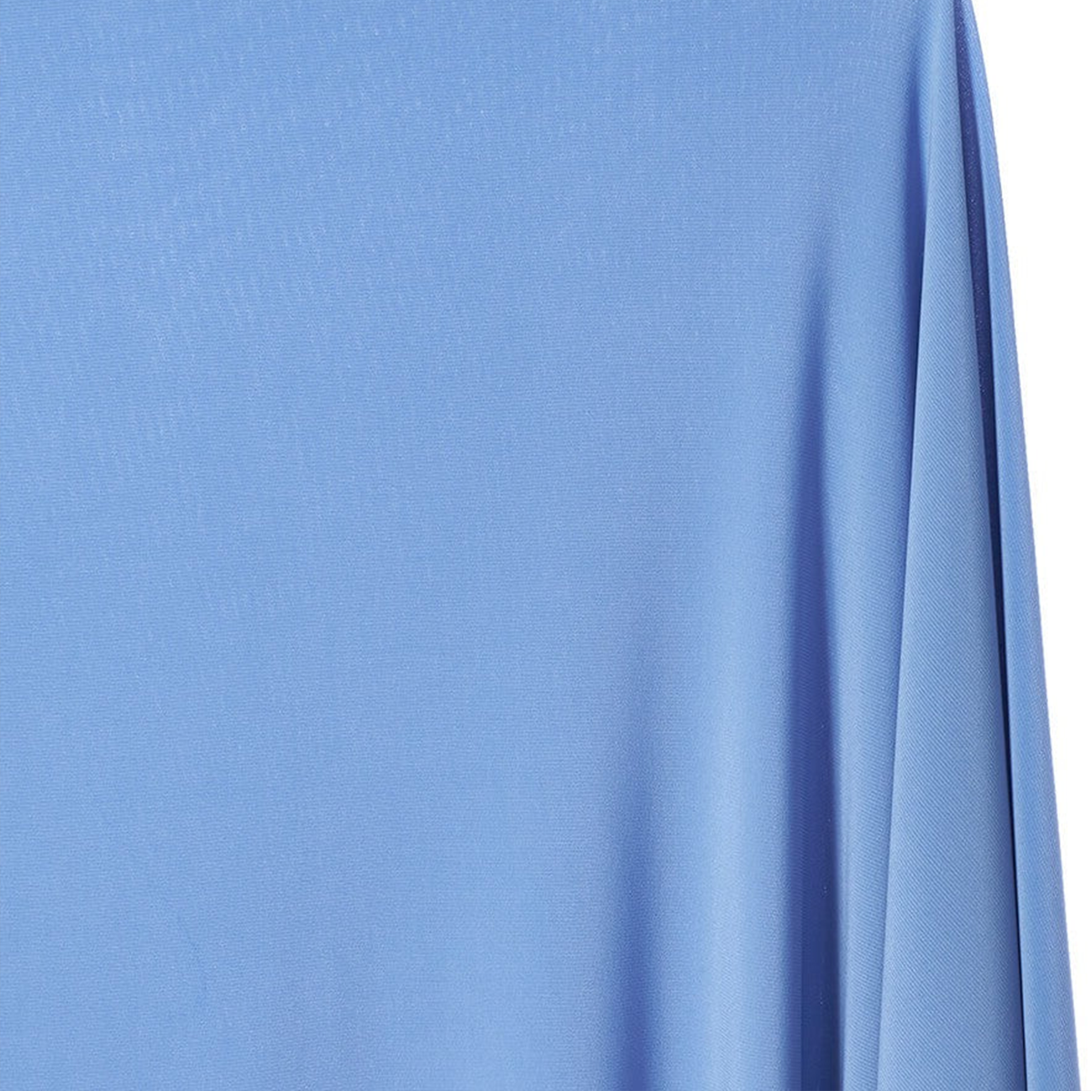 Solid Light Denim Blue—Stretch Poly-Cotton Jersey Knit Fabric—0.75 Millimeters Thick—100% Cotton—59-60"Inch Wide—15.3 Ounces—Sold by the Yar