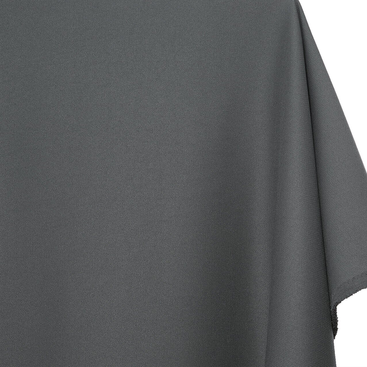 Desert Charcoal Grey Gabardine—Polyester Fabric—Premium Quality