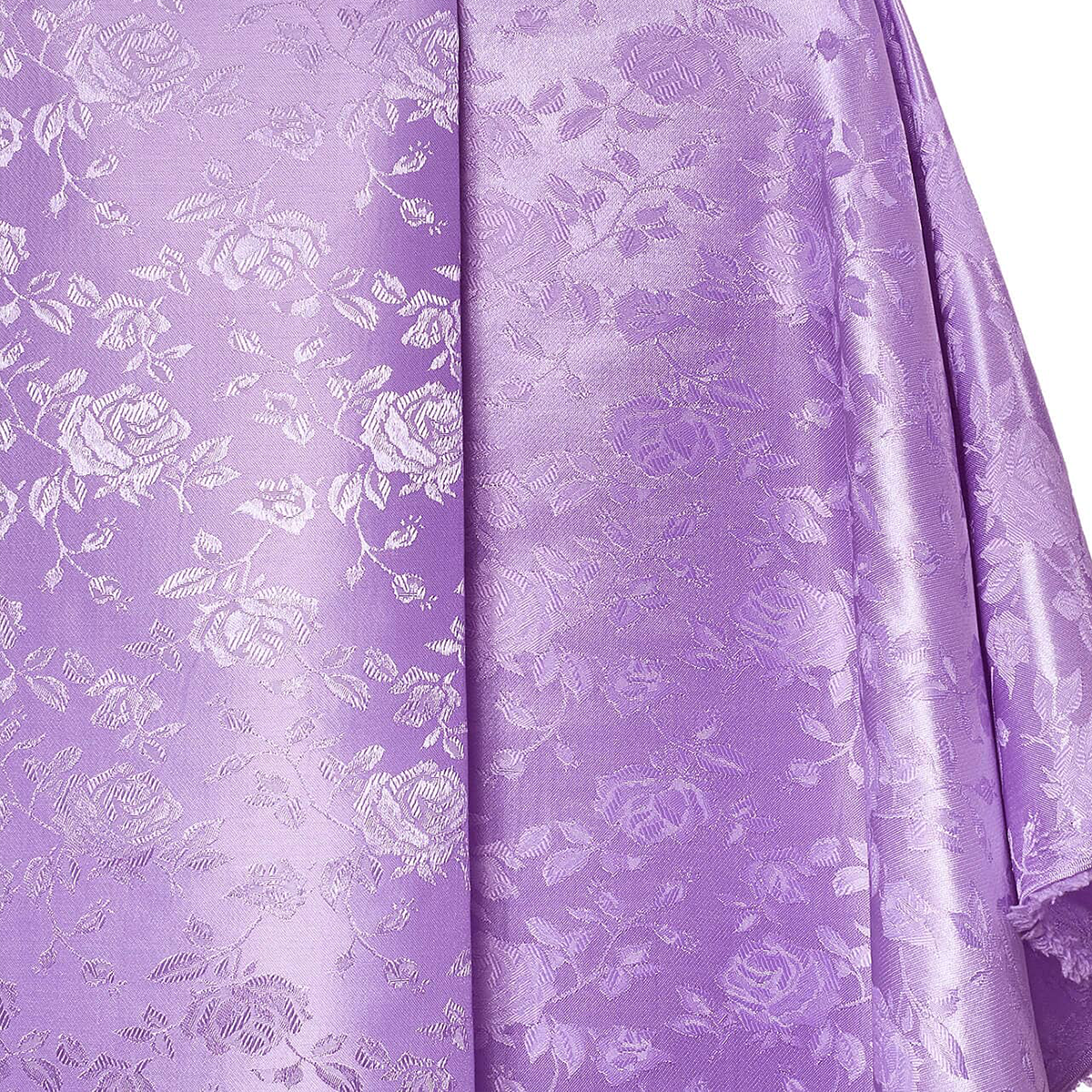 Rose Jacquard Fabric—Durable Quality — Lilac Hue—58" Wide—100% Polyester Fabric—High-Quality—Sold by The Yard