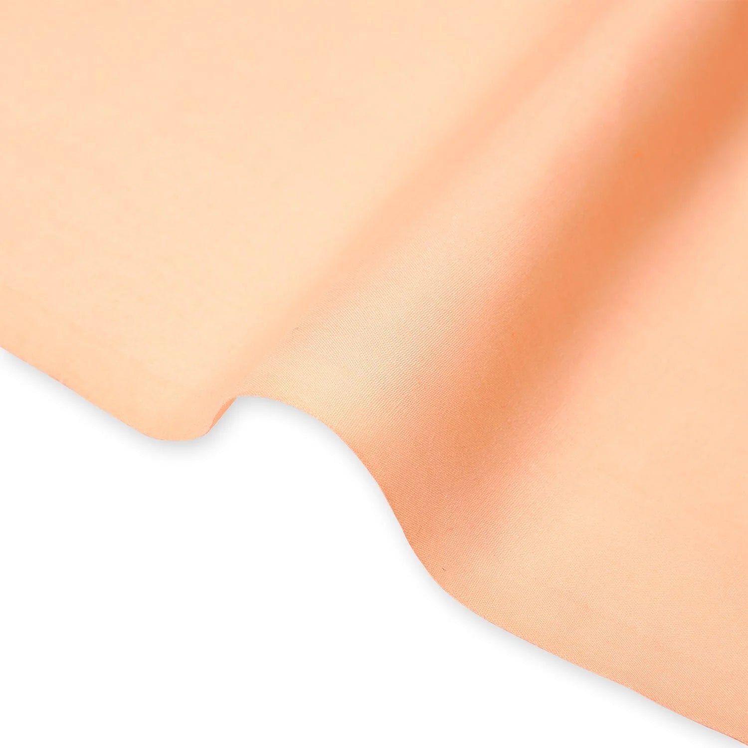 Clothing fabric—Broadcloth—Peach Color—80%Polyester 20% Cotton—52" Wide—Available by the Yard—Nationwide Shipping