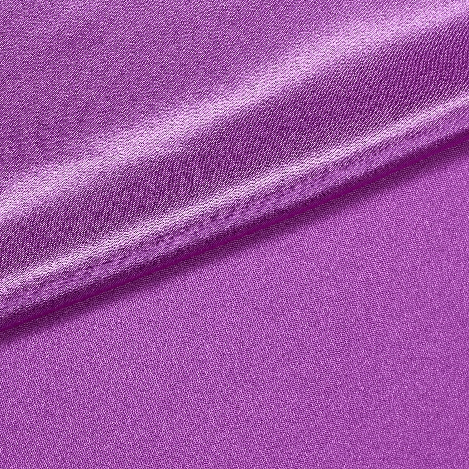 Solid Fabric—Violet Color—Crepe Satin—100% Polyester—Sold by the Yard