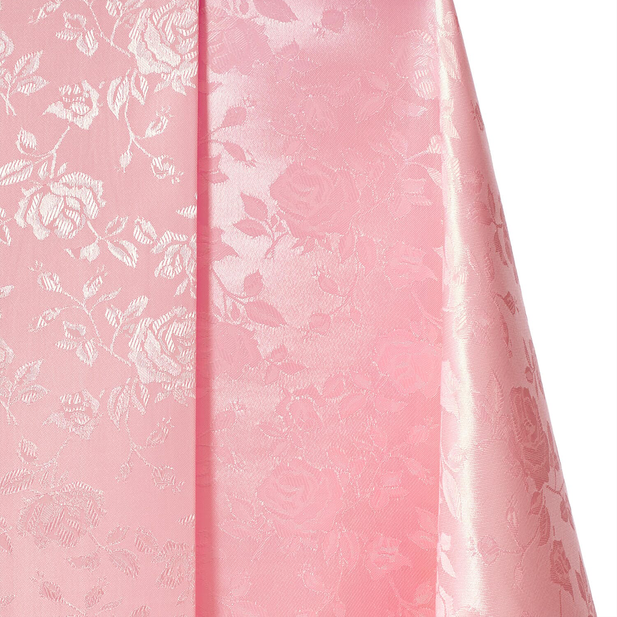 Online Fabric —Satin Brocade Jacquard Satin—Pink Bloom—58" Wide—100% Polyester Fabric—Sold by The Yard—Nationwide Shipping
