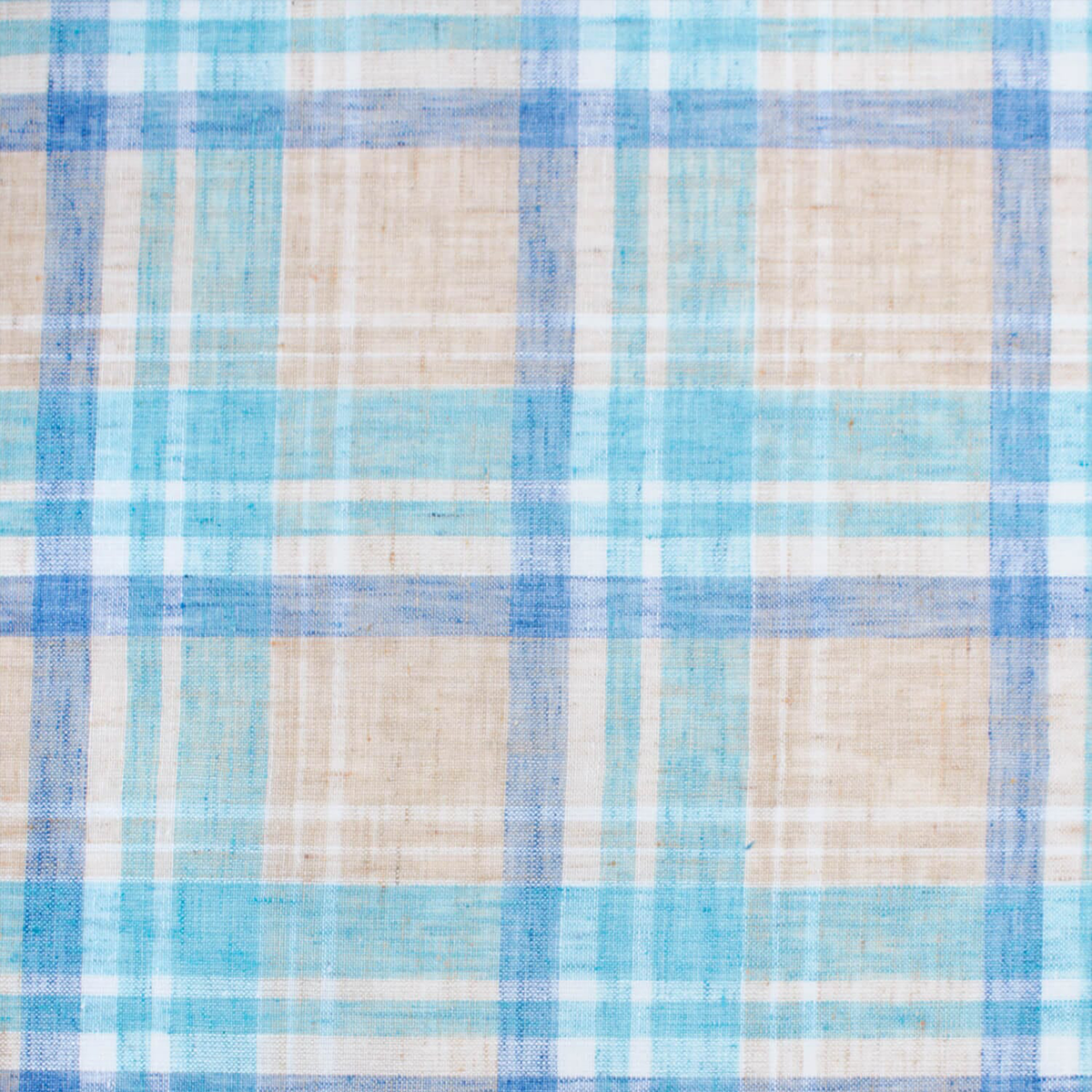ASHWANI TARTAN PLAID LINEN-LOOK MATERIAL