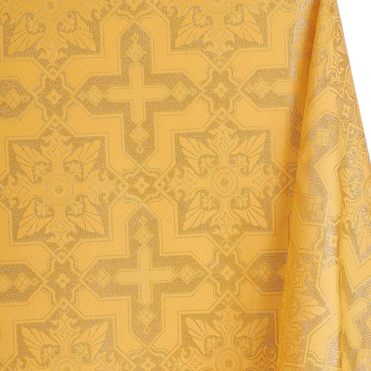 Metallic Brocade Fabric—Gold Color—58" 100% Polyester Fabric