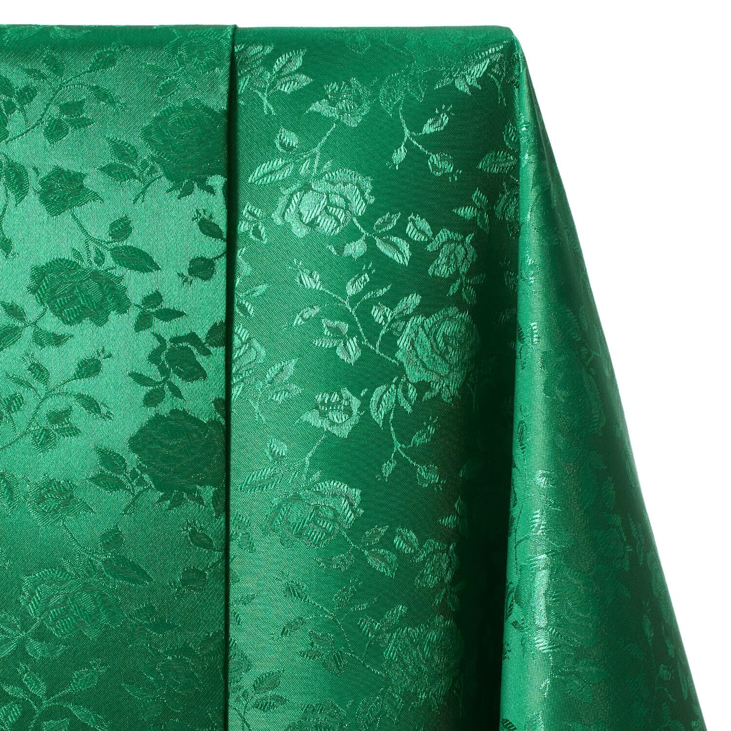 Majestic Rose-Jacquard Fabric—Hunter Green—58" Wide—100% Polyester Fabric—High-Quality—Sold by The Yard