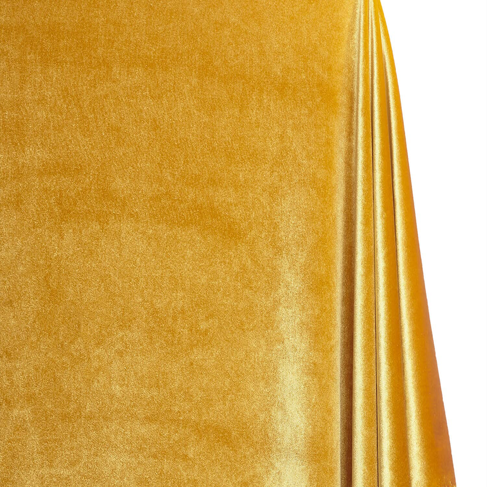 Golden velvet fabric high-quality polyester blend