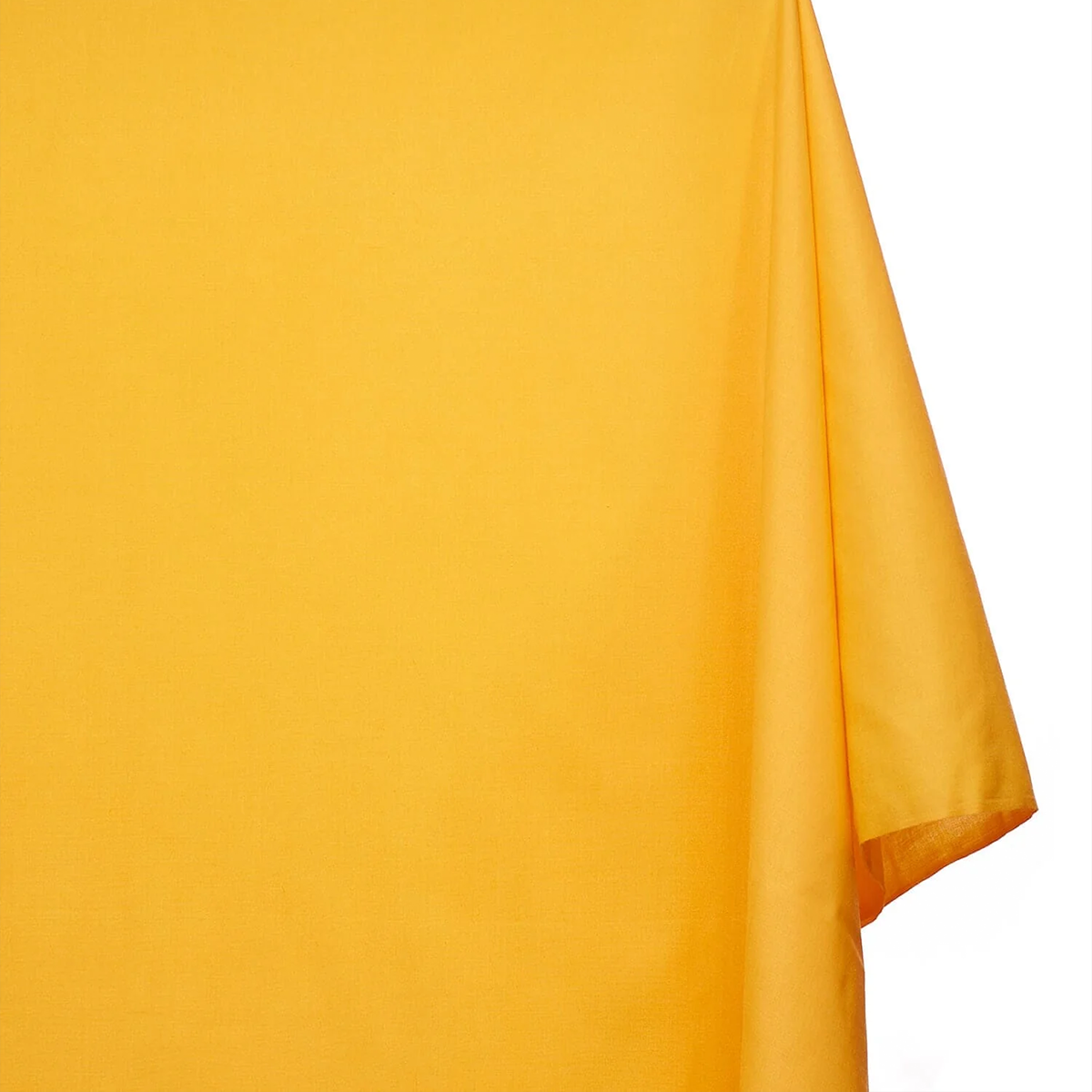 Cotton-Poly Blend Broad Material—Sewing Material—Sunflower Yellow—100% Cotton—59-60"Inch Wide—Sold by the Yard—Available for Nationwide Shipping.