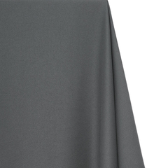 Desert Charcoal Grey Gabardine—Polyester Fabric—Premium Quality