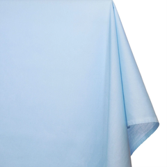 Perfect For Custom Apparel—50/50 Poly-Cotton Blend— Broadcloth Fabric —Light Blue Color—95% Polyester, 5% Cotton—Available for Nationwide Shipping