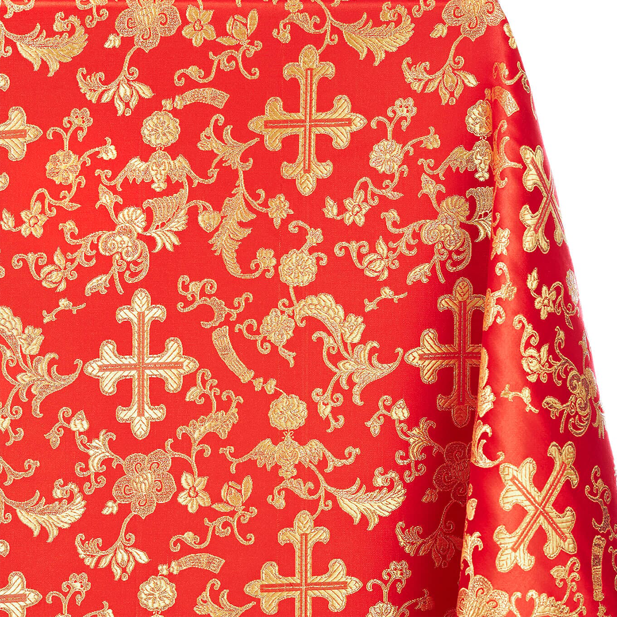 Red Gold Apostle Brocade – 58" Wide – Sold by the Yard