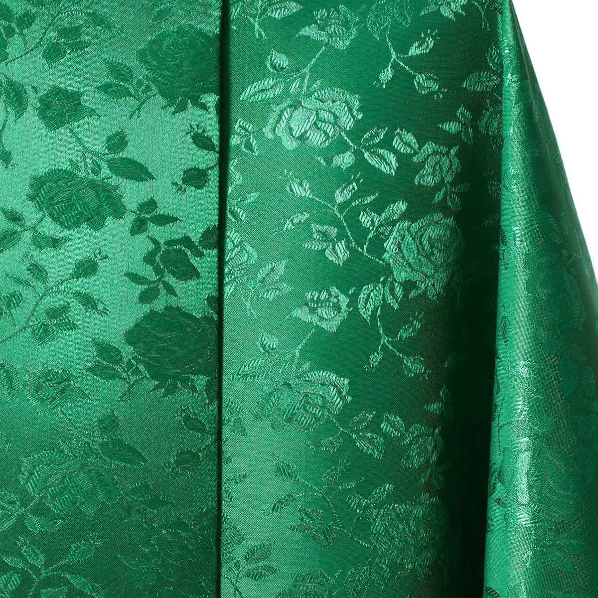 Majestic Rose-Jacquard Fabric—Hunter Green—58" Wide—100% Polyester Fabric—High-Quality—Sold by The Yard