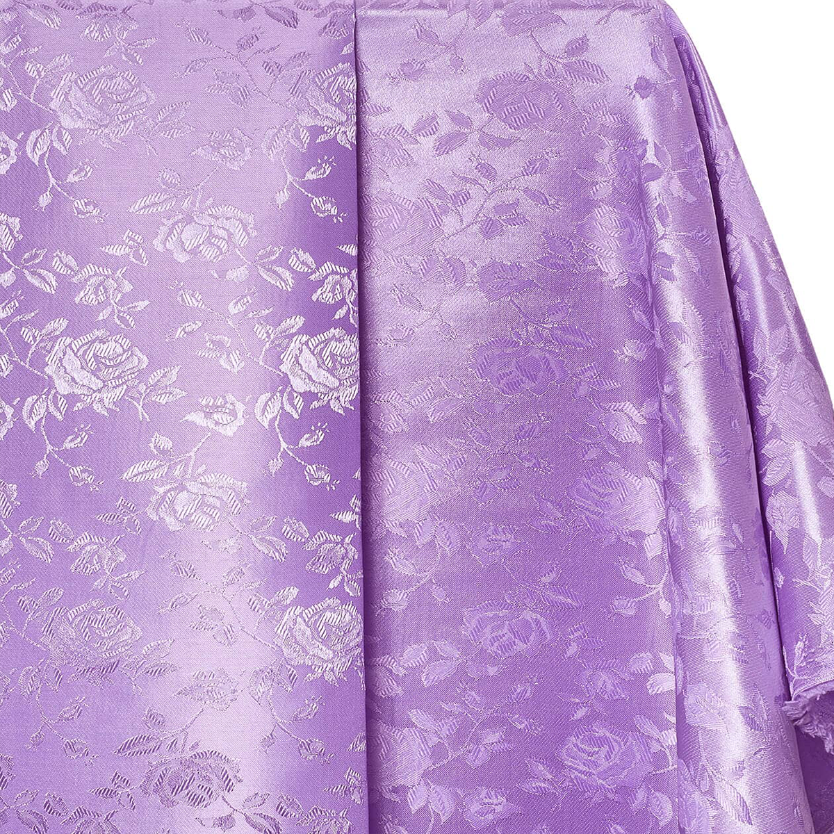 Rose Jacquard Fabric—Durable Quality — Lilac Hue—58" Wide—100% Polyester Fabric—High-Quality—Sold by The Yard