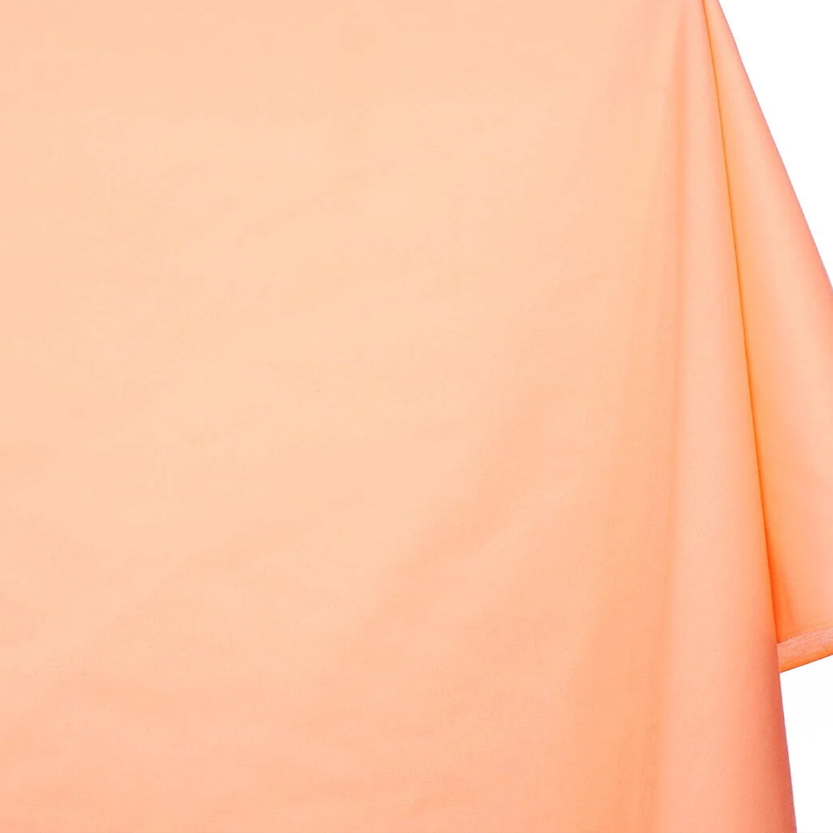 Clothing fabric—Broadcloth—Peach Color—80%Polyester 20% Cotton—52" Wide—Available by the Yard—Nationwide Shipping