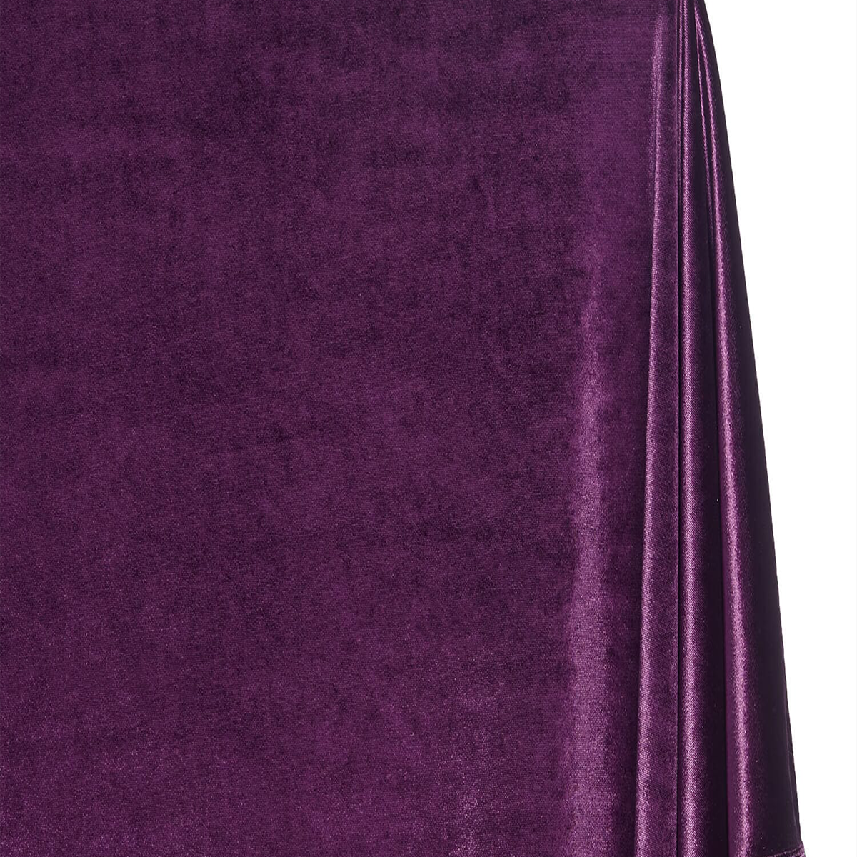 Matte Plum—Stretch Velvet Fabric—90% Polyester, 10% Spandex— 60/61 Inches—20% Vertical