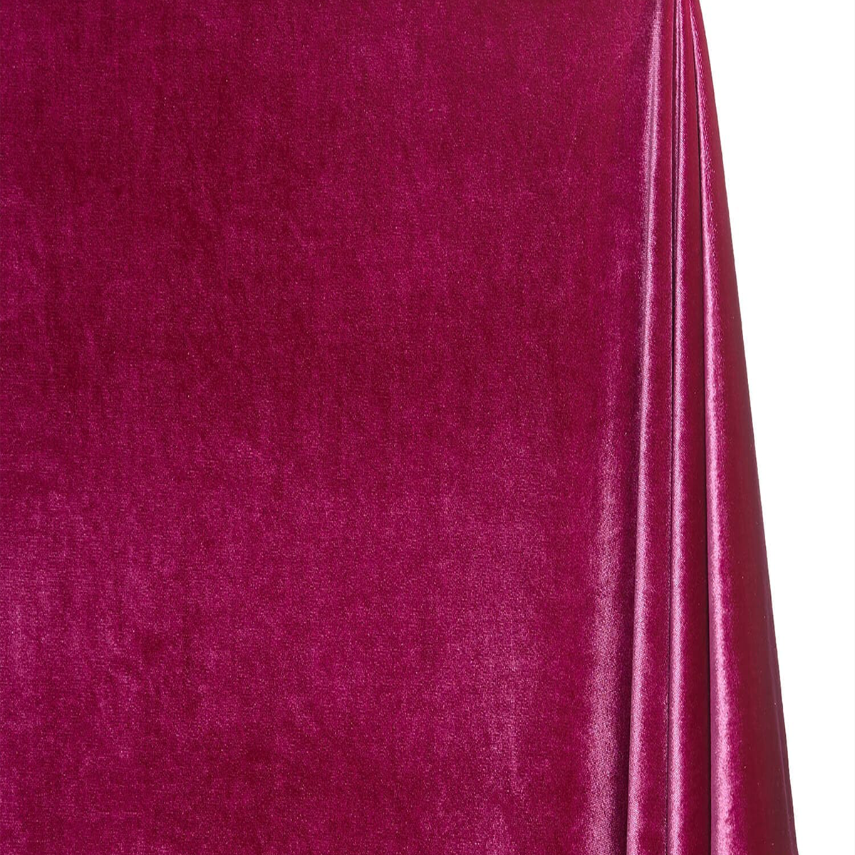 Rich Magenta—Stretch Velvet Fabric—90% Polyester, 10% Spandex— 60/61 Inches—20% Vertical —Sold by The Yard